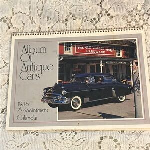 1986 Antique Cars Appointment Calendar